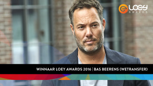 Bas Beerens (WeTransfer) wint LOEY Award 2016